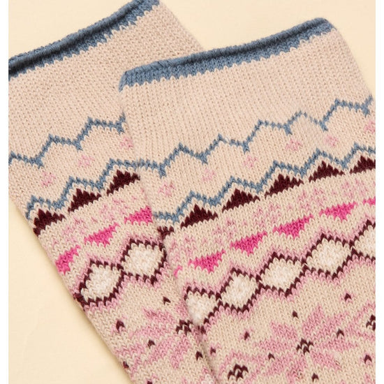 Young Ideas/Henmores - Lucille Socks - Green/Pink - OS