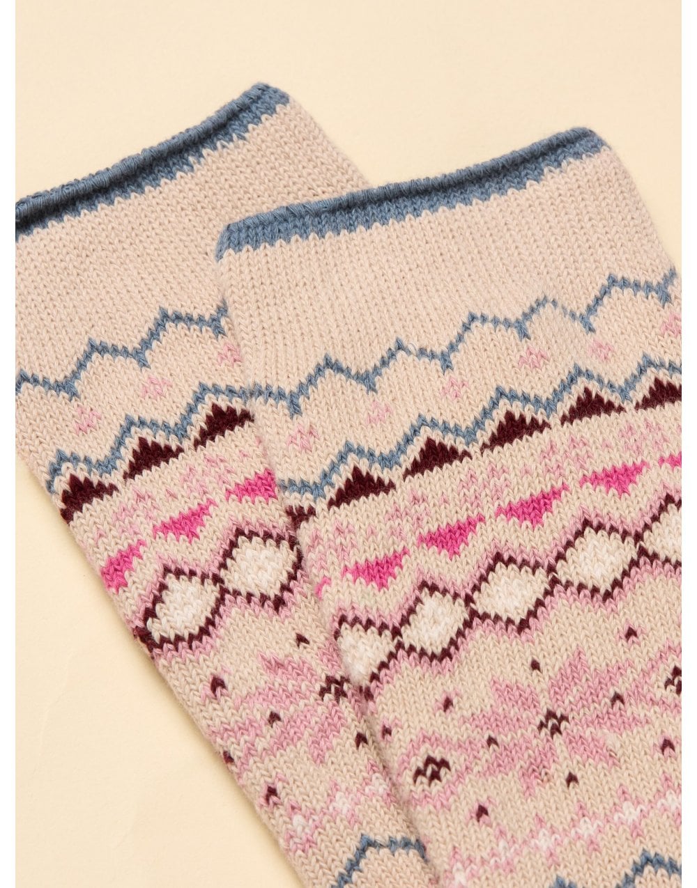 Young Ideas/Henmores - Lucille Socks - Green/Pink - OS