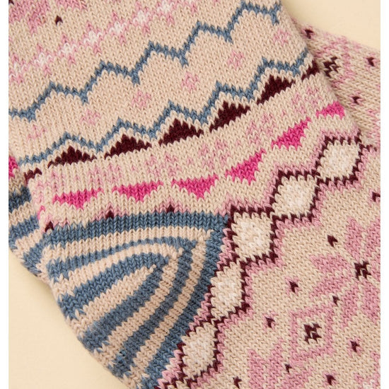 Young Ideas/Henmores - Lucille Socks - Green/Pink - OS