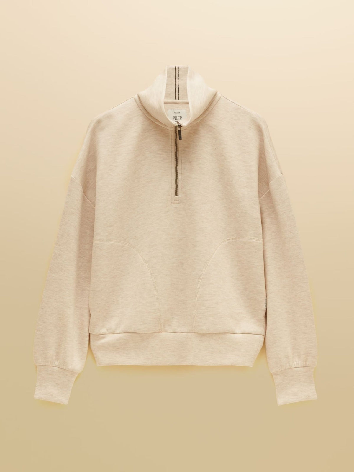 Young Ideas & Henmores -Luxe Club Half Zip -Oat -8