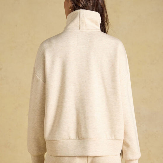 Young Ideas & Henmores -Luxe Club Half Zip -Oat -8