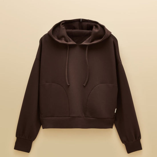 Young Ideas & Henmores -Luxe Club Hoodie -Chocolate Brown -8