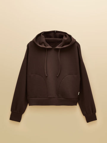 Young Ideas & Henmores -Luxe Club Hoodie -Chocolate Brown -8