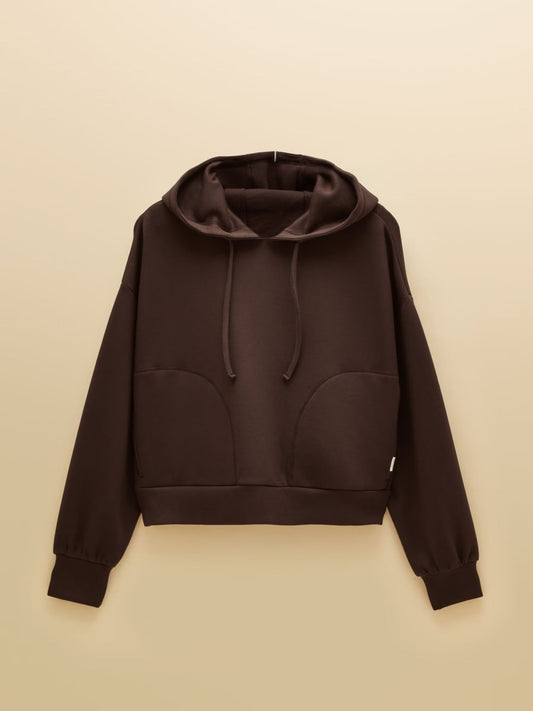 Young Ideas & Henmores -Luxe Club Hoodie -Chocolate Brown -8