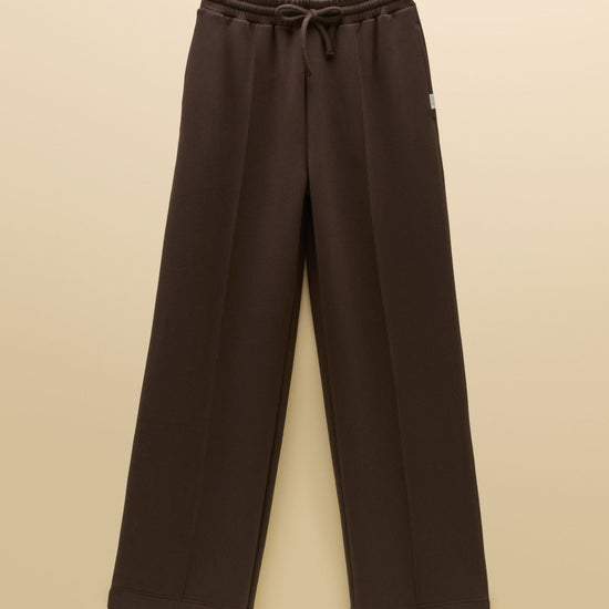 Young Ideas & Henmores -Luxe Club Wide Leg Jogger -Chocolate Brown -8