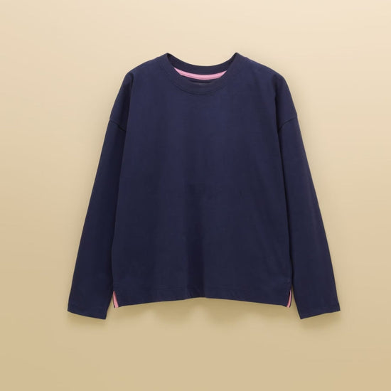Young Ideas & Henmores -Lyla Jersey PJ Set -Navy Icons -L