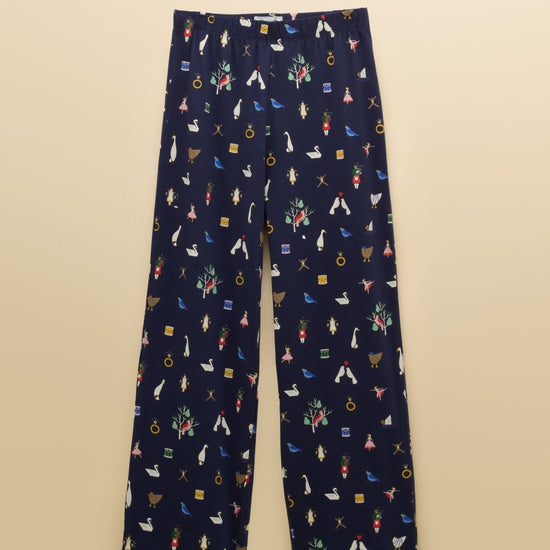 Young Ideas & Henmores -Lyla Jersey PJ Set -Navy Icons -L
