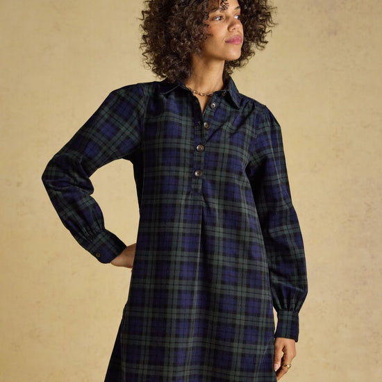Young Ideas & Henmores -Maple Dress -Blue/Green -8
