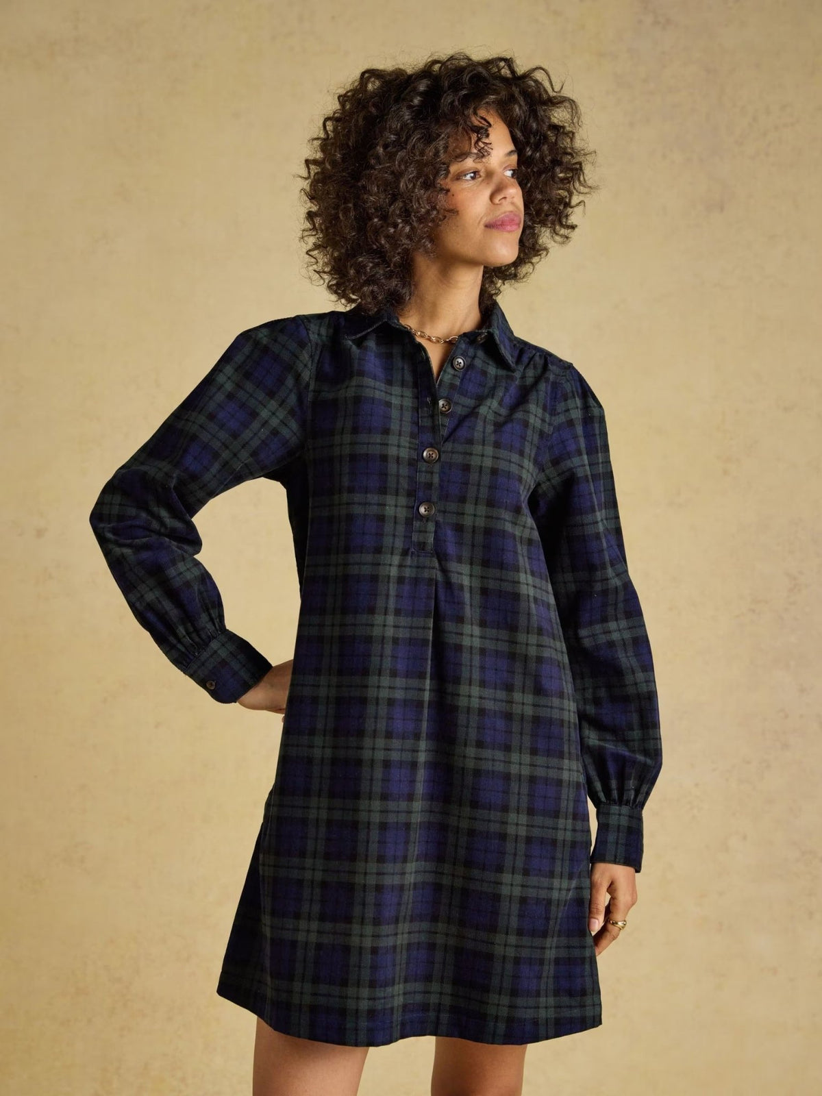 Young Ideas & Henmores -Maple Dress -Blue/Green -8