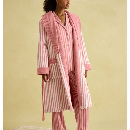 Young Ideas/Henmores - Matilda Dressing Gown - Navy - L/XL