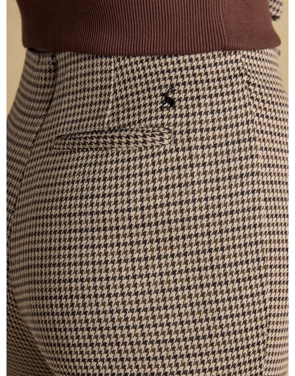 Young Ideas/Henmores - Mia Check Trousers - Brown - 8
