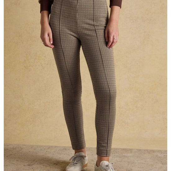 Young Ideas/Henmores - Mia Check Trousers - Brown - 8