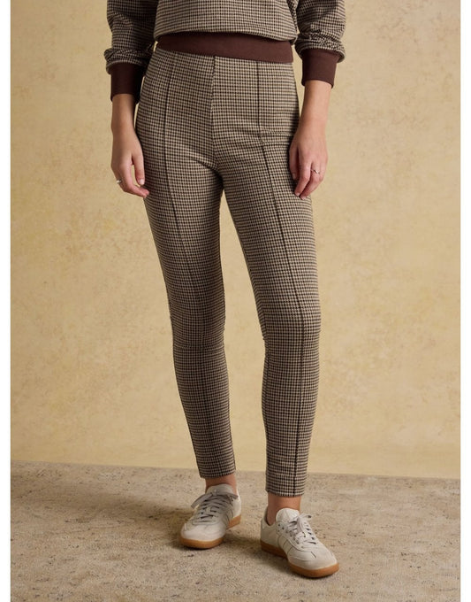 Young Ideas/Henmores - Mia Check Trousers - Brown - 8