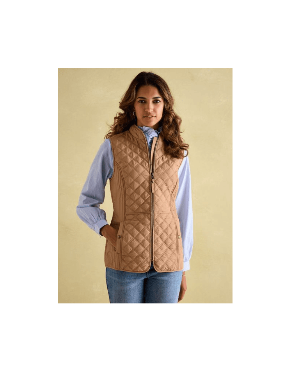 Young Ideas/Henmores - Minx Diamond Quilt Gilet - Black - 8