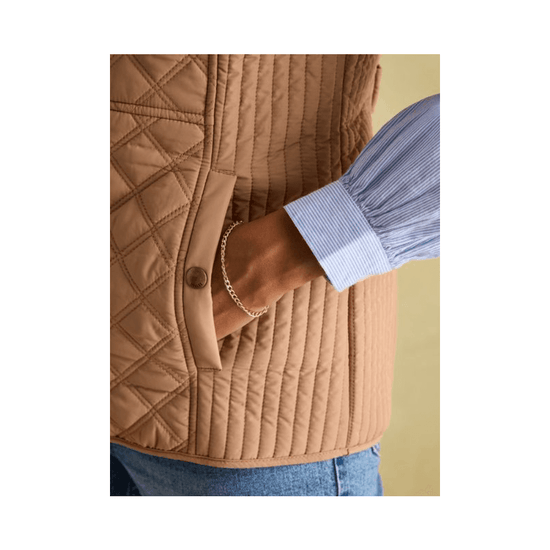 Young Ideas/Henmores - Minx Diamond Quilt Gilet - Black - 8