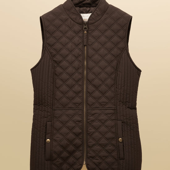 Young Ideas & Henmores -Minx Gilet -Chocolate Brown -8