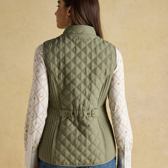 Young Ideas & Henmores -Minx Gilet -Green Taupe -8