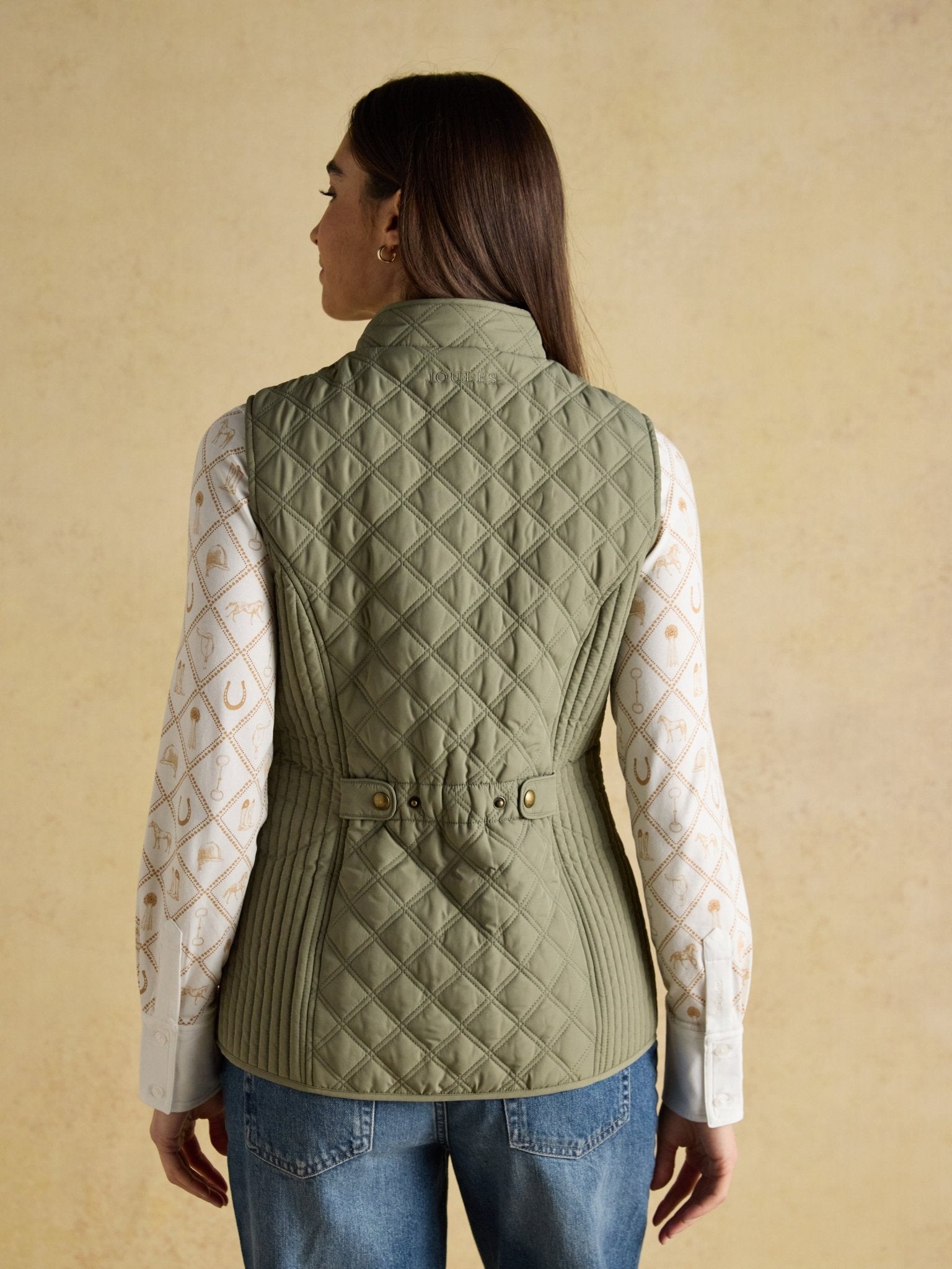 Young Ideas & Henmores -Minx Gilet -Green Taupe -8