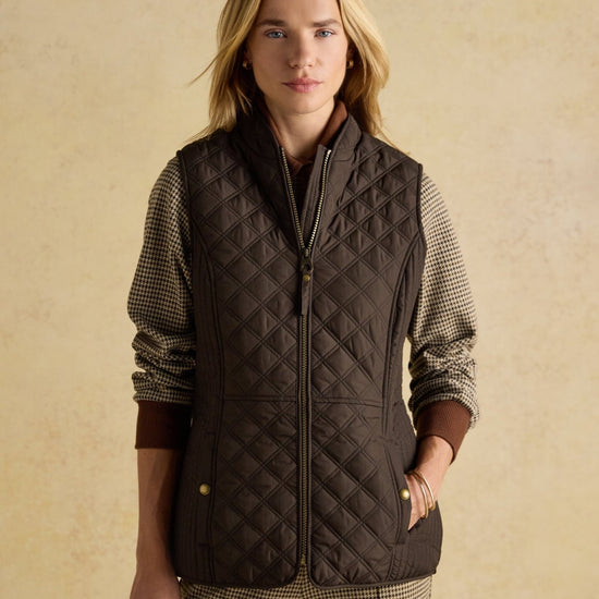 Young Ideas & Henmores -Minx Gilet -Chocolate Brown -8
