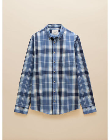 Young Ideas/Henmores - Movement Long Sleeve Shirt - Blue/White - M