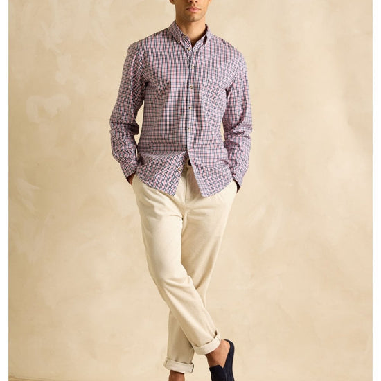 Young Ideas/Henmores - Movement Long Sleeve Shirt - Blue/White - M