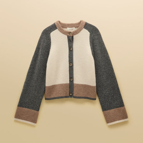 Young Ideas & Henmores -Nora Cardigan -Brown -L