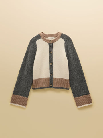 Young Ideas & Henmores -Nora Cardigan -Brown -L