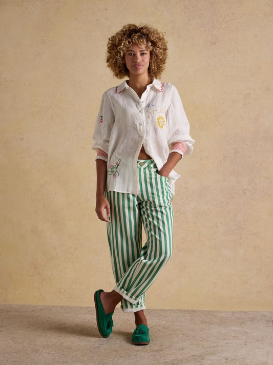 Young Ideas & Henmores - Orla Patch Shirt - White - 8