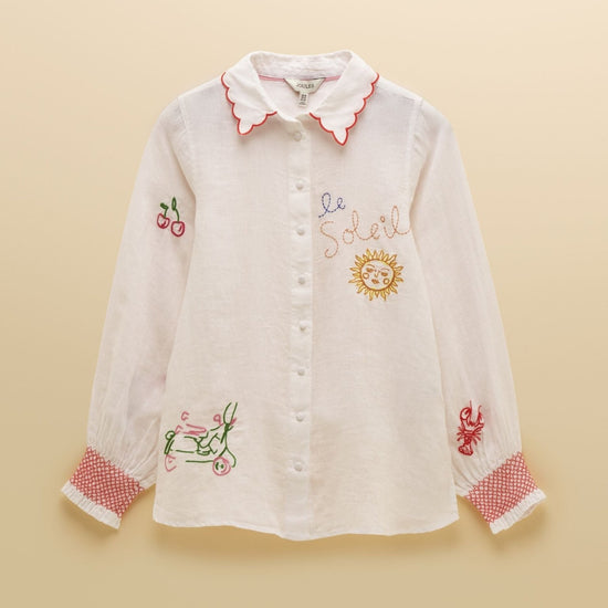 Young Ideas & Henmores - Orla Patch Shirt - White - 8