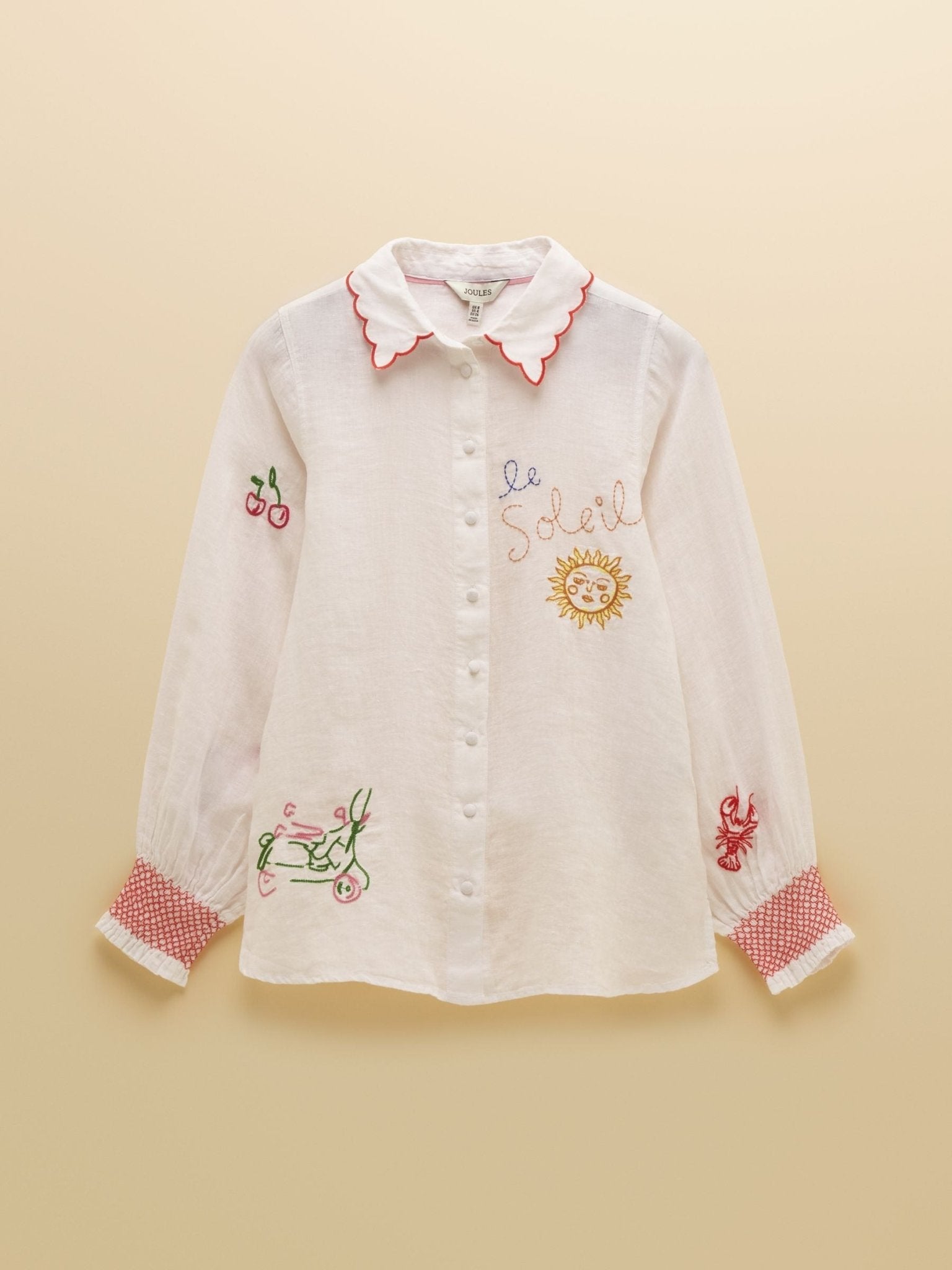 Young Ideas & Henmores - Orla Patch Shirt - White - 8