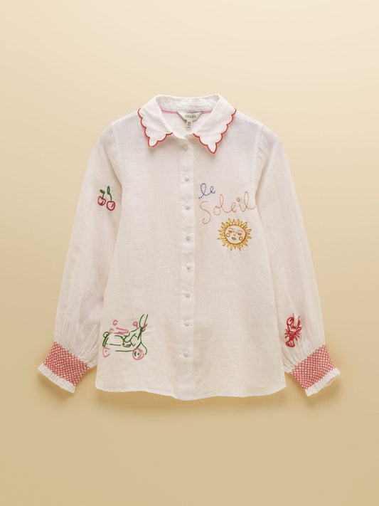 Young Ideas & Henmores - Orla Patch Shirt - White - 8