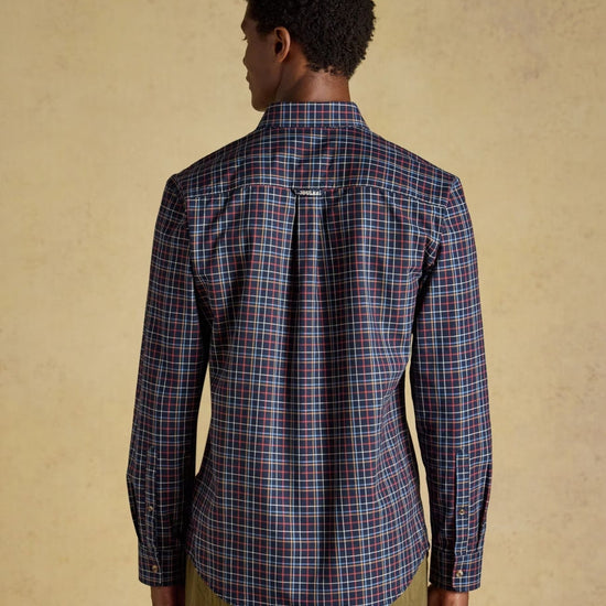 Young Ideas & Henmores -Oxford Check Classic Fit -Navy -M
