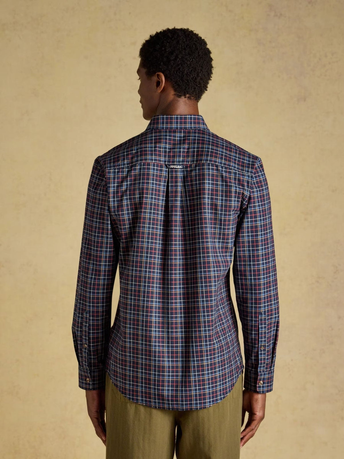 Young Ideas & Henmores -Oxford Check Classic Fit -Navy -M