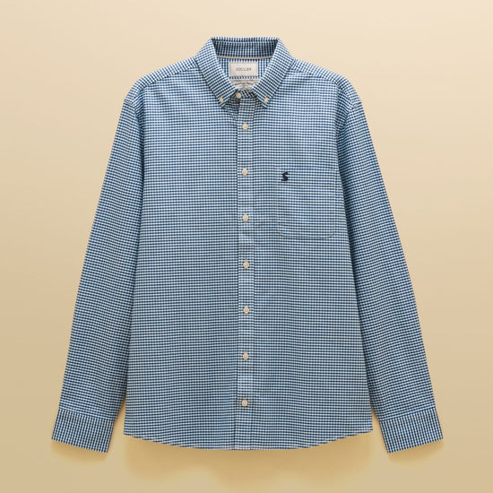 Young Ideas & Henmores -Oxford Gingham Classic Fit -Navy Check -M