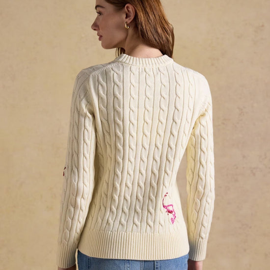 Young Ideas & Henmores -Palm Tree Jumper -Cream -8