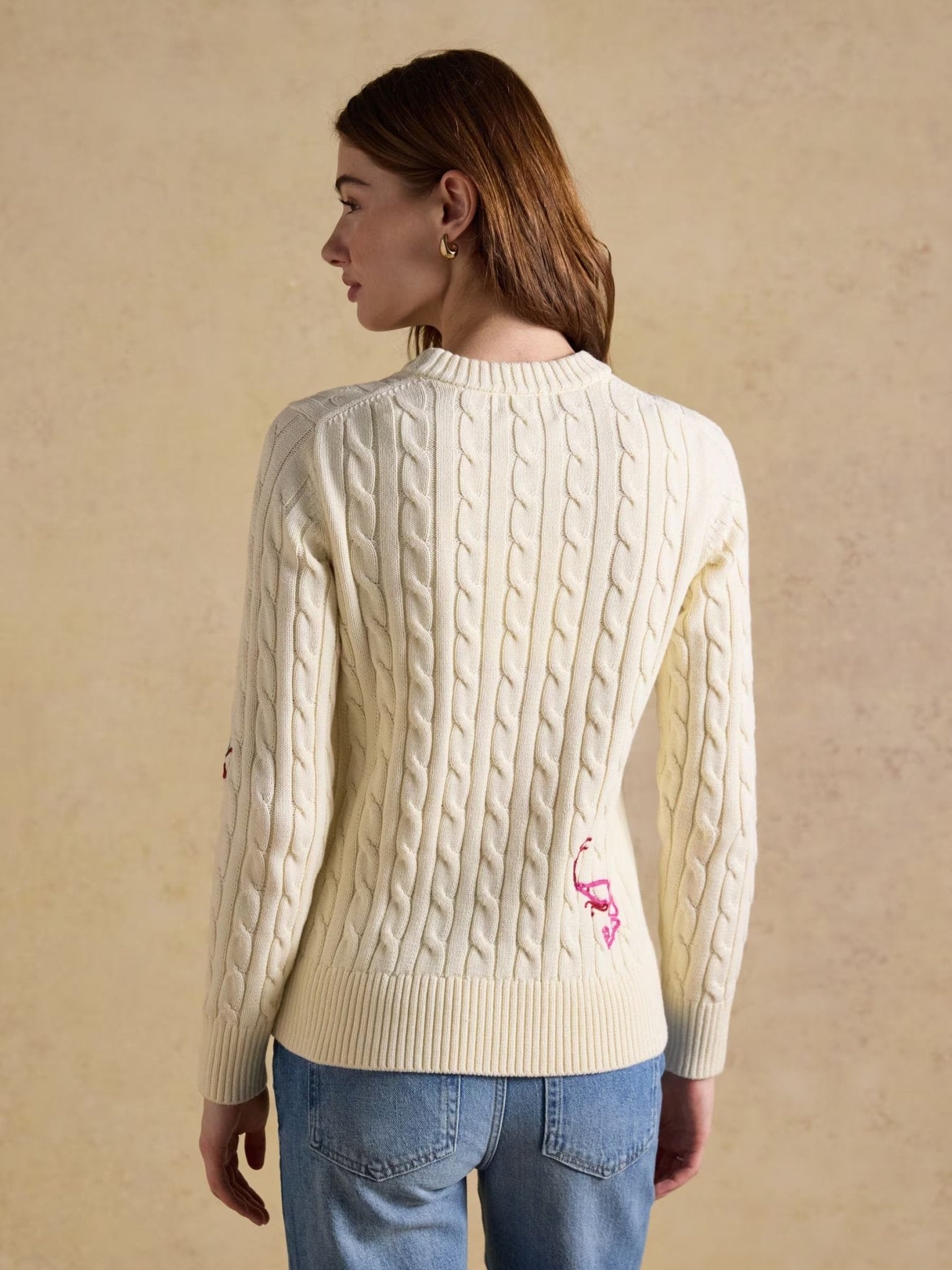 Young Ideas & Henmores -Palm Tree Jumper -Cream -8
