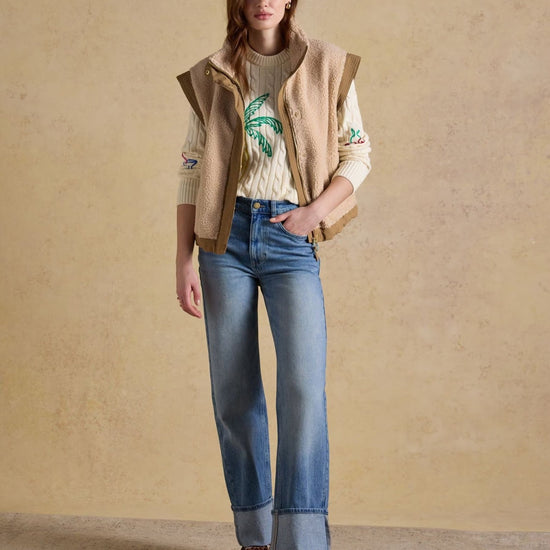 Young Ideas & Henmores -Palm Tree Jumper -Cream -8
