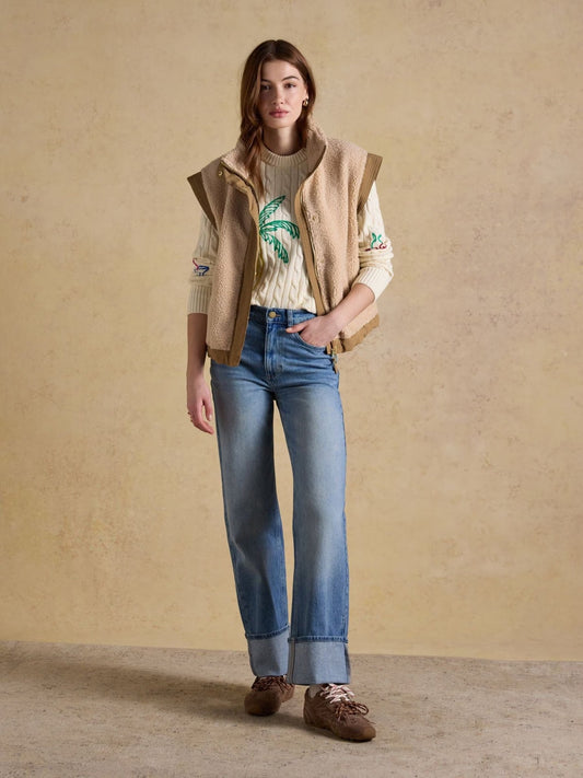Young Ideas & Henmores -Palm Tree Jumper -Cream -8