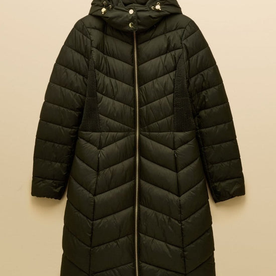 Young Ideas/Henmores - Pembury Long Hooded Coat - Khaki Green - 8