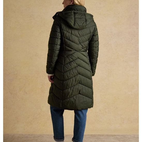 Young Ideas/Henmores - Pembury Long Hooded Coat - Khaki Green - 8