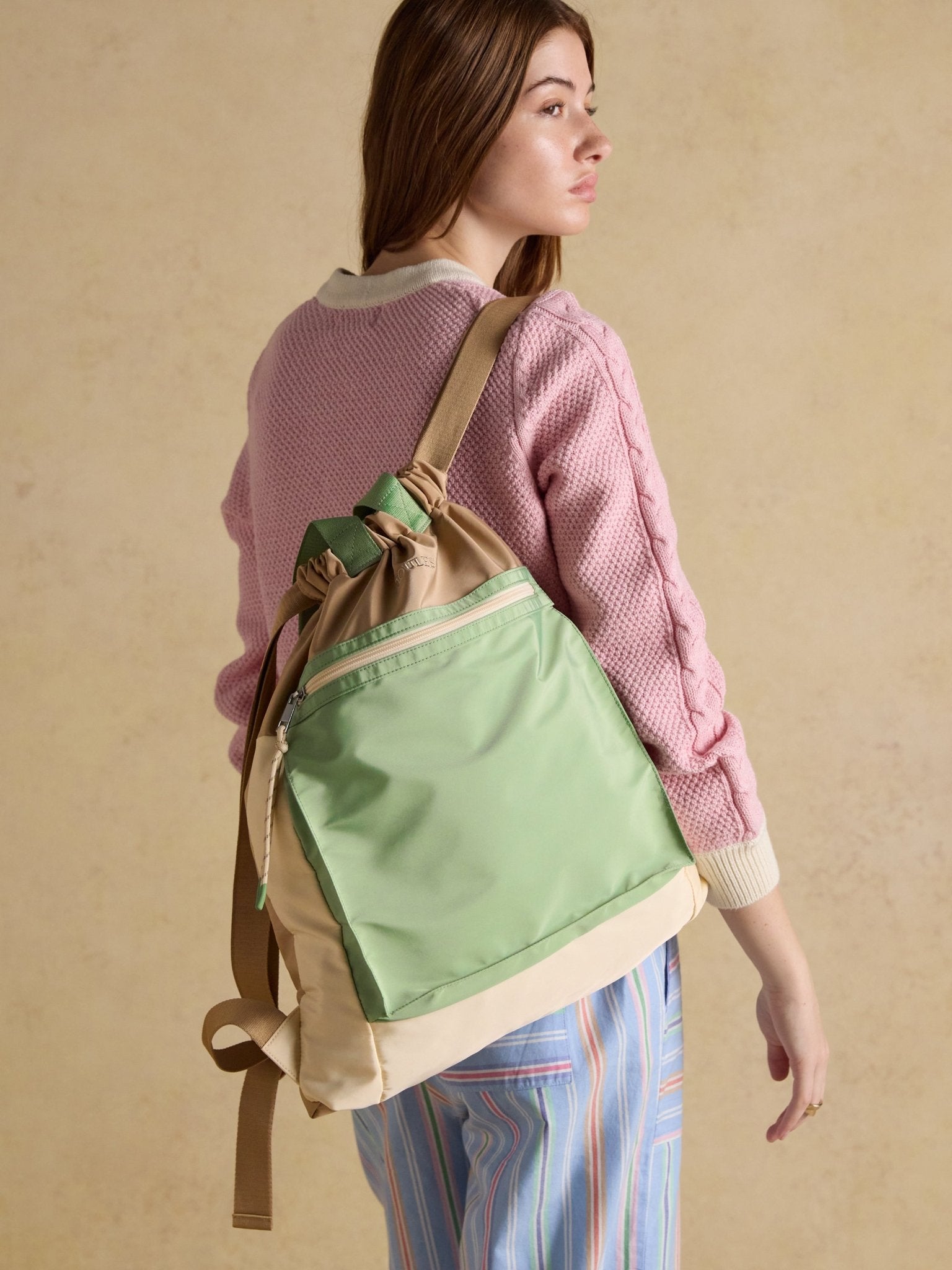 Young Ideas & Henmores -Peplow Bag -Green Ecru -OS