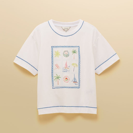 Young Ideas & Henmores - Postcard Graphic T-Shirt - White - 8