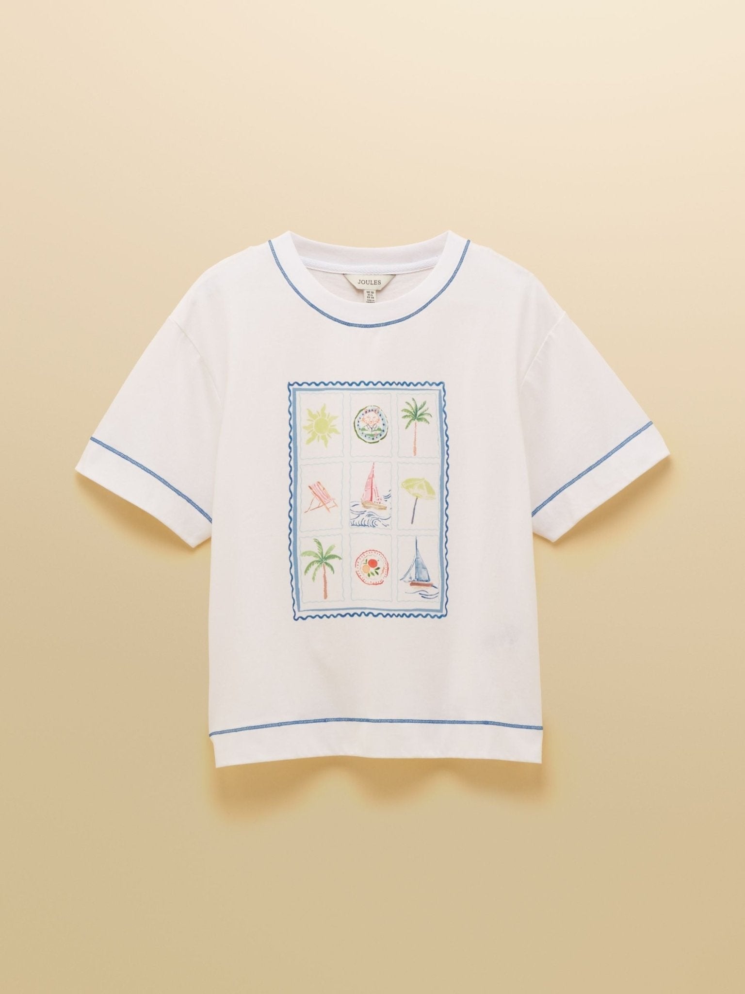 Young Ideas & Henmores - Postcard Graphic T-Shirt - White - 8