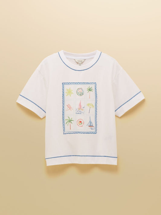 Young Ideas & Henmores - Postcard Graphic T-Shirt - White - 8