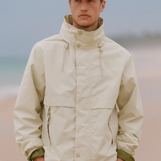 Young Ideas & Henmores - Quayside Coat - stone - S