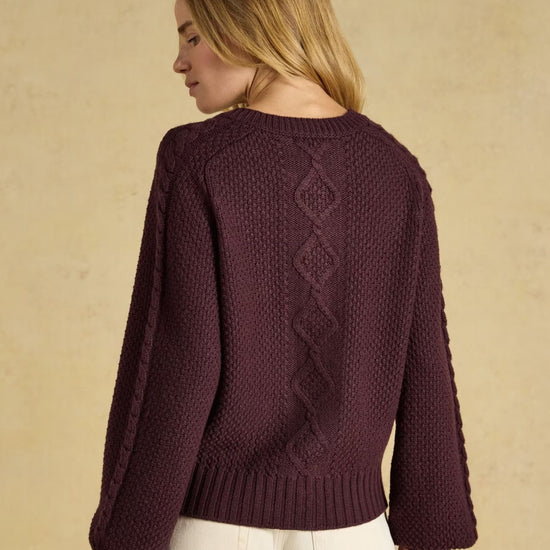 Young Ideas & Henmores -Rafferty Cardigan -Wine -L