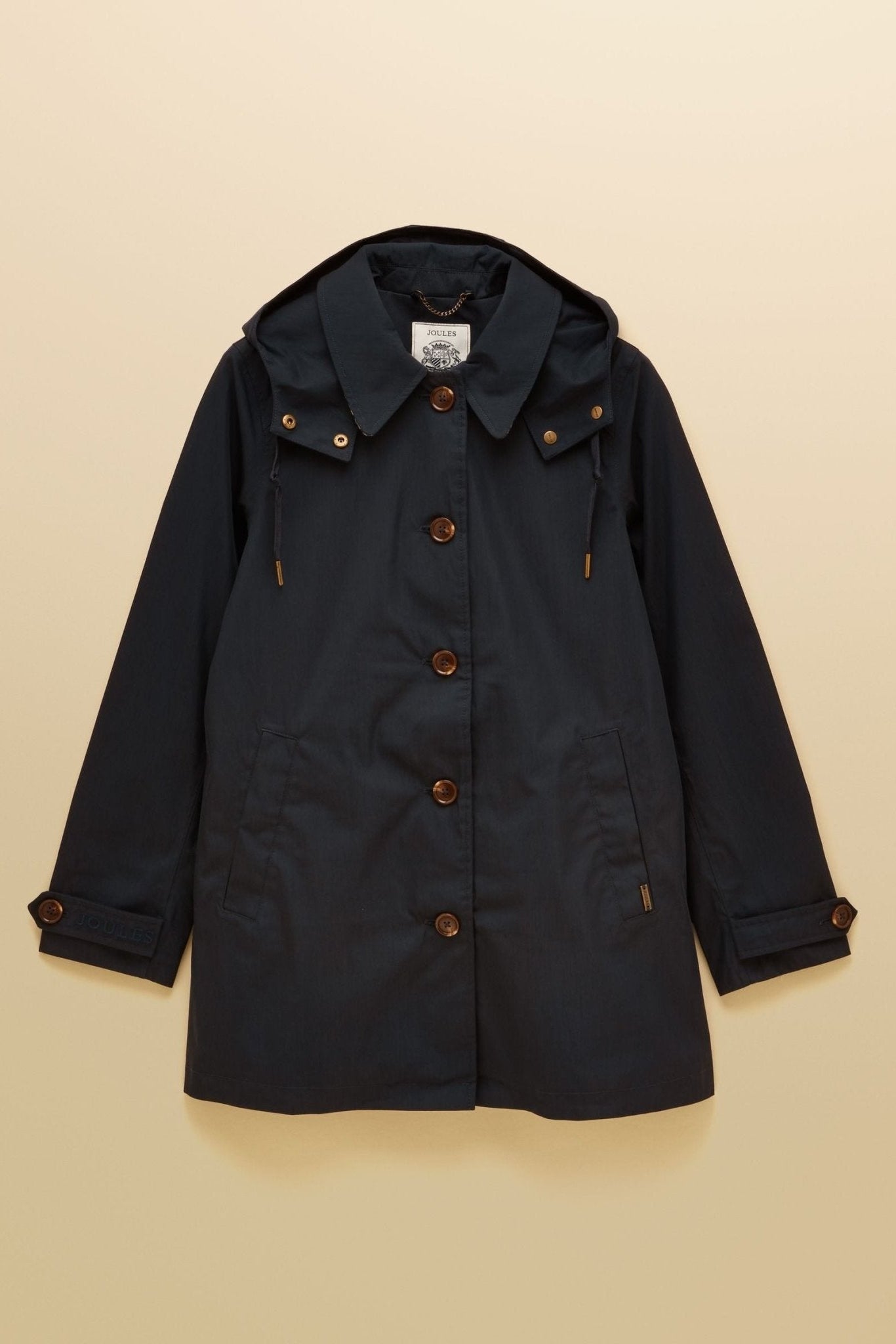 Young Ideas/Henmores - Rainmore Check Detail Waterproof Coat - Navy - 8