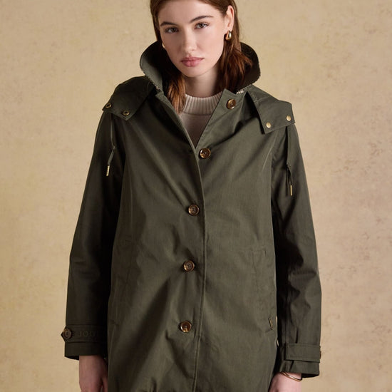 Young Ideas/Henmores - Rainmore Check Detail Waterproof Coat - Navy - 8