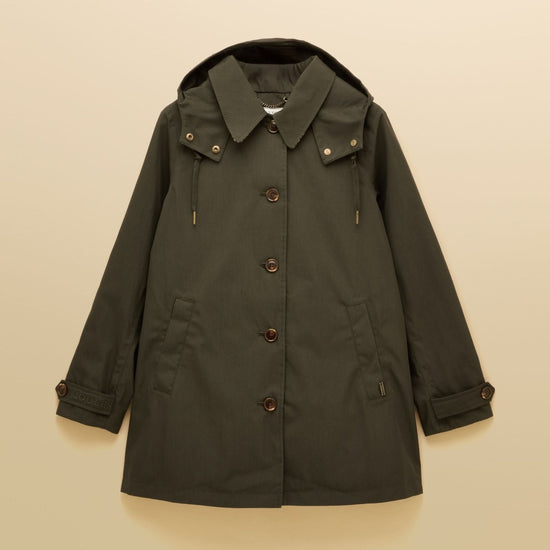 Young Ideas/Henmores - Rainmore Check Detail Waterproof Coat - Navy - 8
