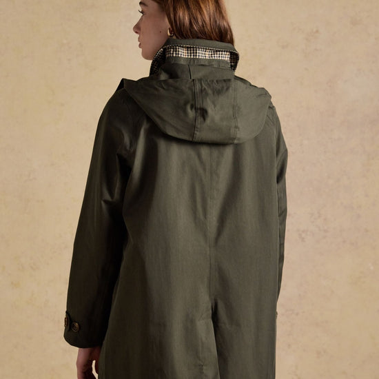 Young Ideas/Henmores - Rainmore Check Detail Waterproof Coat - Navy - 8